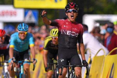 Carapaz escala al puesto 20 del Tour de Francia