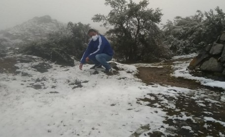 El Cajas amaneció con hielo debido a las bajas temperaturas