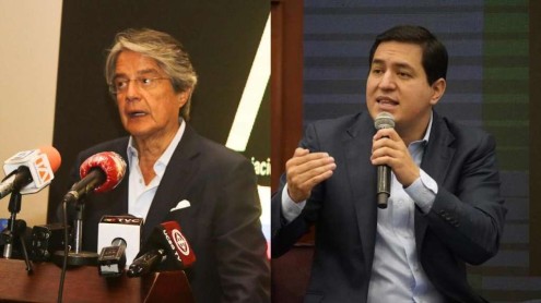 Debate oficial entre Lasso y Arauz durará 90 minutos