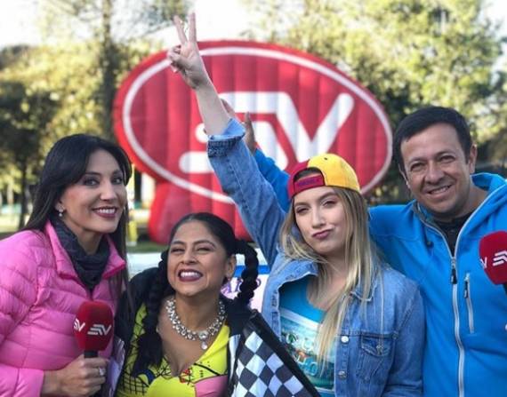 QUITO, Ecuador.- Las actrices derrocharon alegría en varios programas capitalinos.