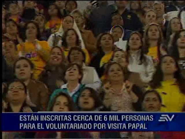Los voluntarios del papa se reunieron hoy en Quito