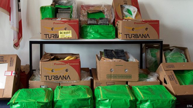Cocaína colombiana camuflada entre plátanos llega a supermercados de Berlín