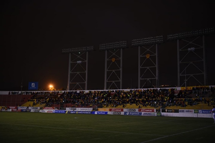 Partido entre Aucas y Delfín quedó suspendido