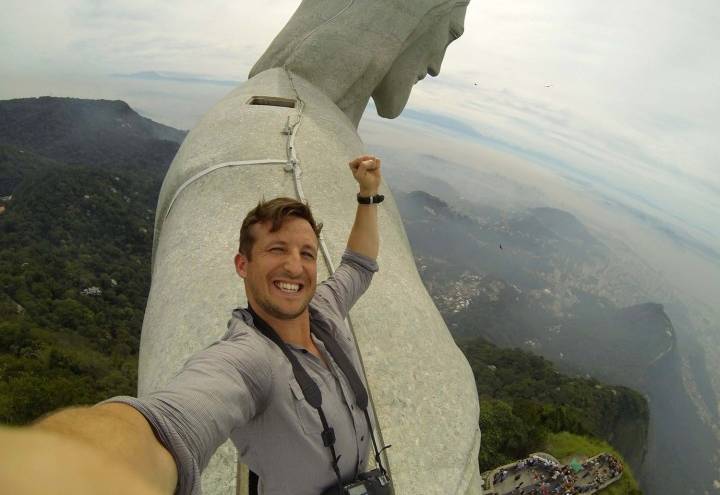 Fotógrafo muestra Río de Janeiro desde la cabeza del Cristo Redentor