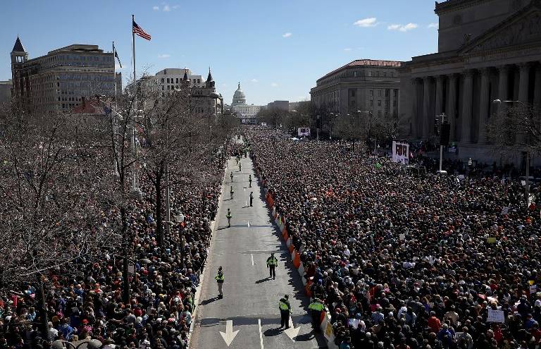 Marcha nacional en Estados Unidos para exigir mayor control sobre armas de fuego