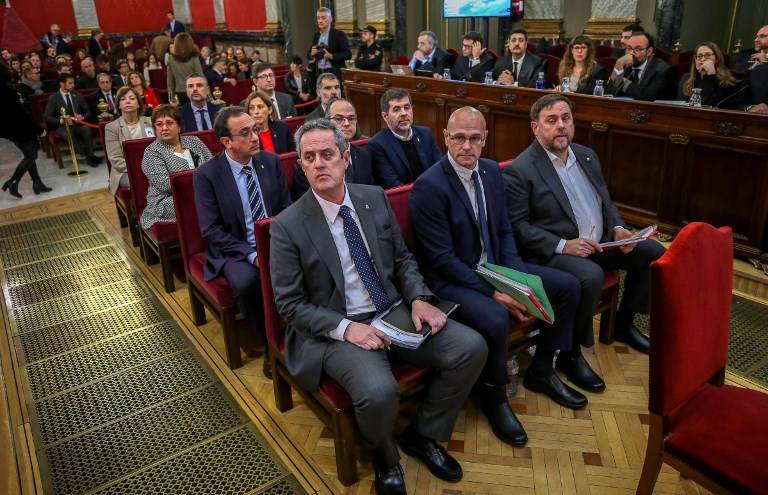 Arranca en España el histórico juicio a líderes separatistas catalanes