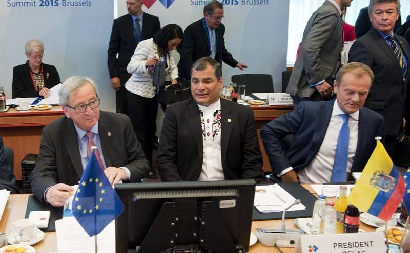 Correa, Tusk y Juncker cierran cumbre &quot;fructífera&quot; entre la UE y la Celac