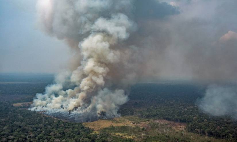 El fuego avanza en la Amazonía de Brasil