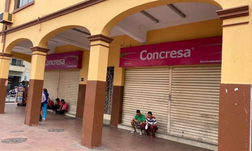 Coronavirus: cierran totalmente casco comercial del centro de Guayaquil