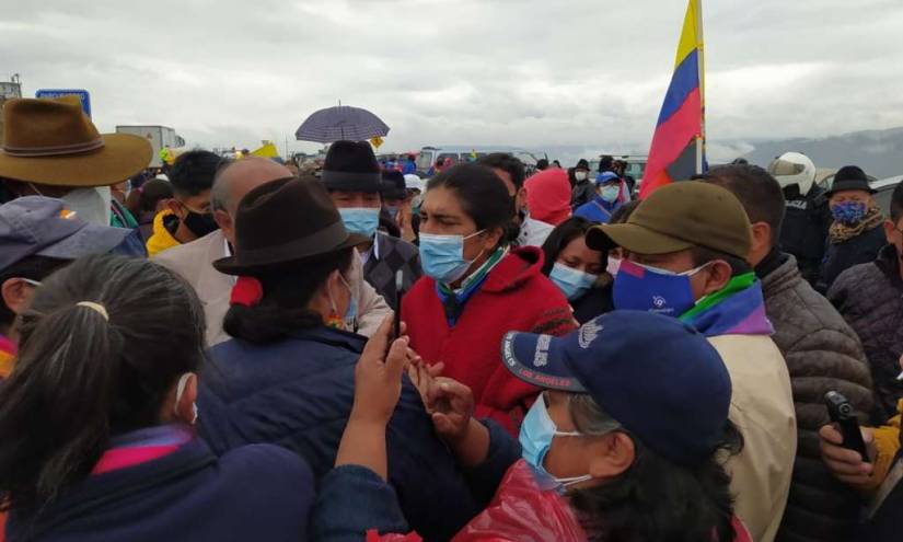 Marcha indígena por la Paz en Democracia llega a Cotopaxi