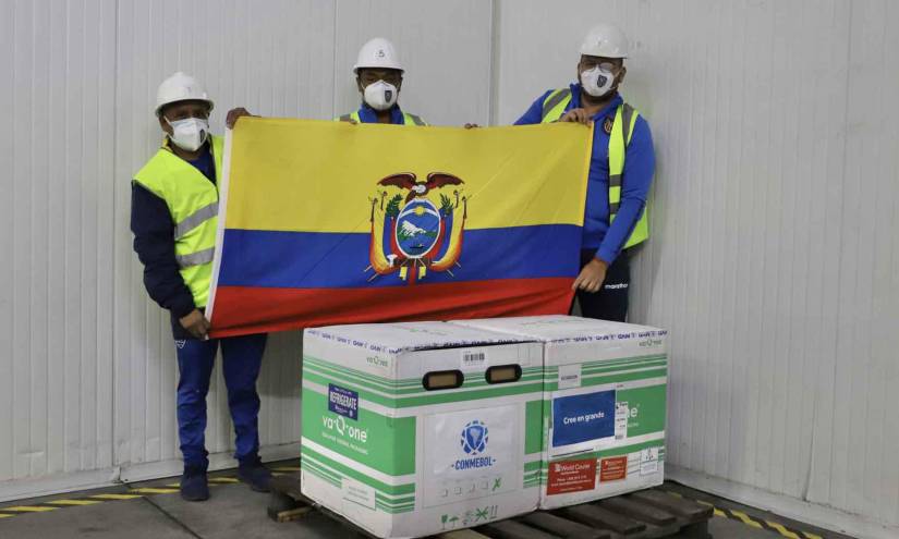 El fútbol ecuatoriano recibe las vacunas entregadas por la Conmebol