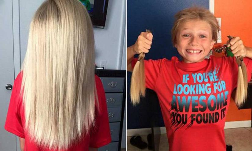 Un niño soportó burlas durante 2 años mientras dejó crecer su cabello para donarlo