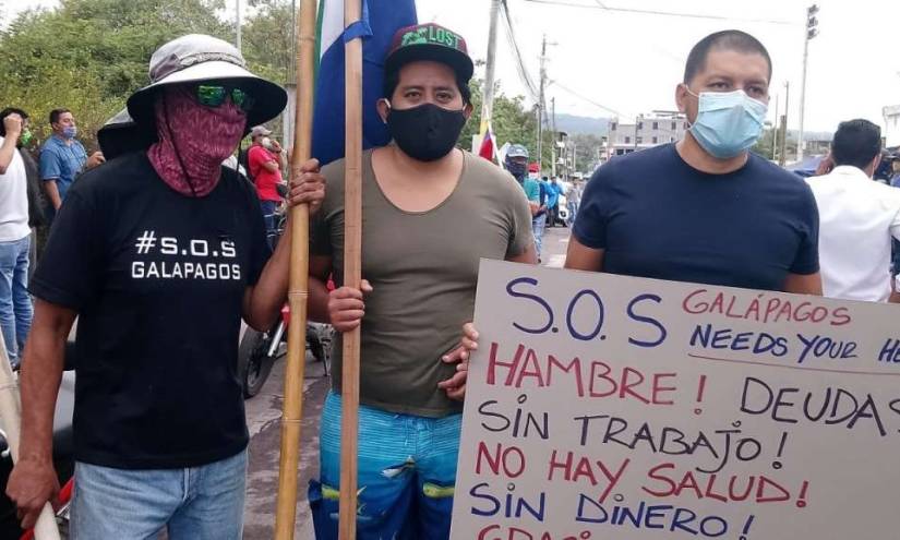 Más de una semana de protestas en Galápagos