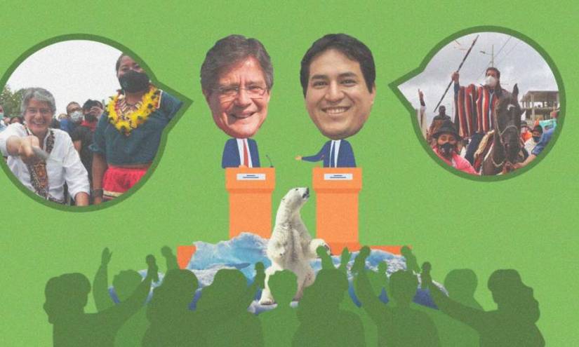 Arauz y Lasso en busca de ganarse al electorado ecologista