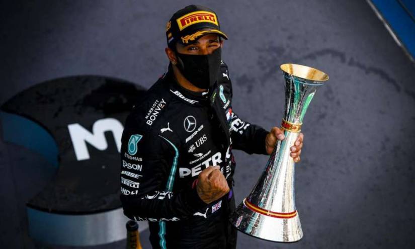 Hamilton gana en Portugal, bate récord de victorias en la F1