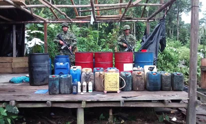 Sucumbíos: hallan otro laboratorio para procesar droga