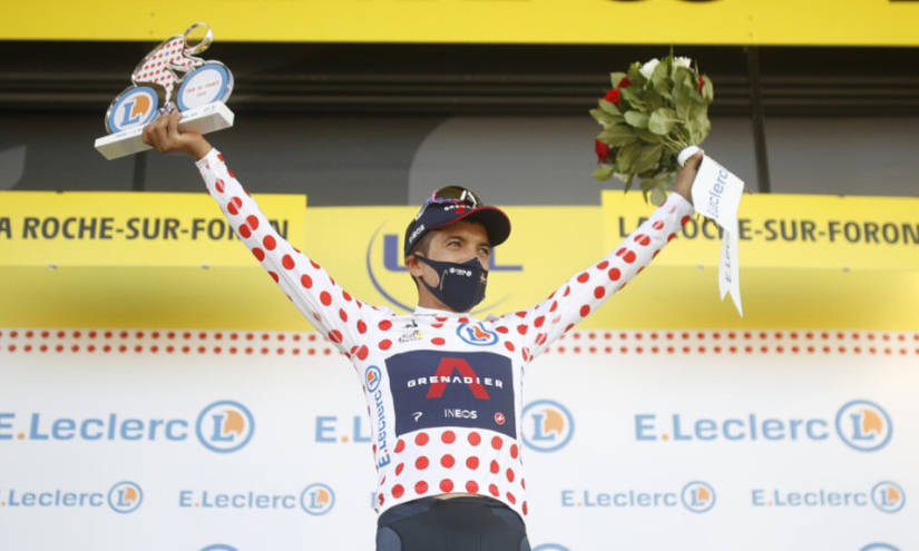 Carapaz se mantiene líder de la montaña en el Tour de Francia