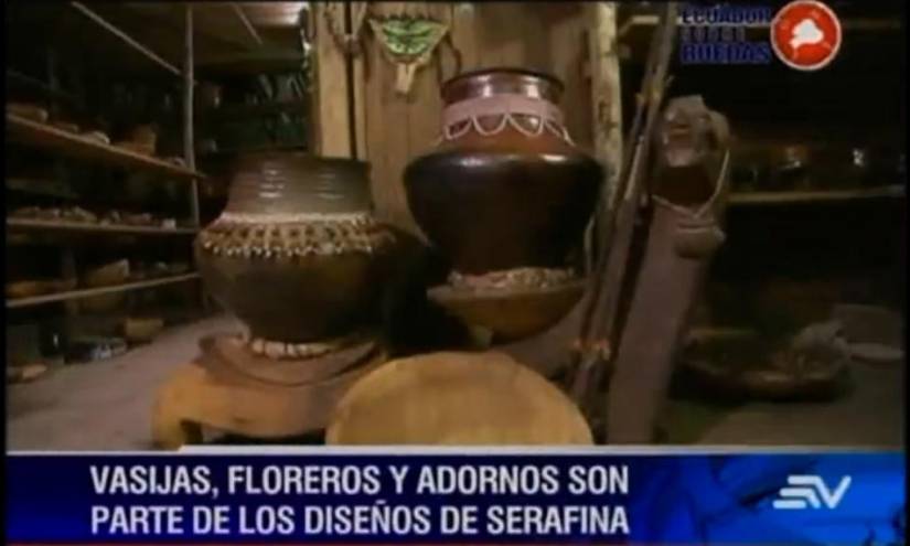 Las artesanías de Serafina son todo un atractivo en Tena