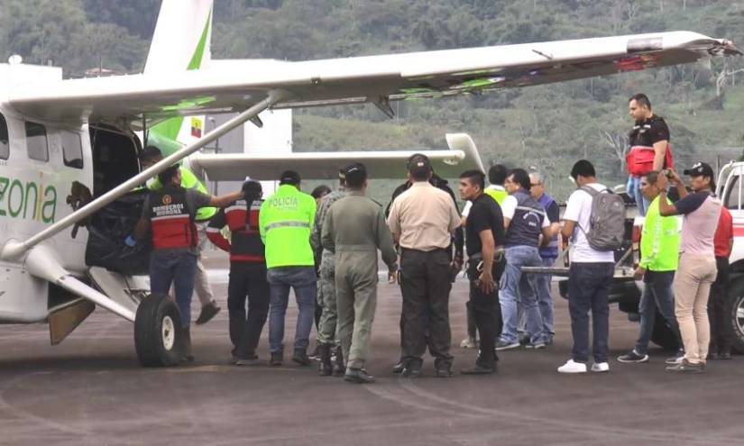 Rescatan un cuerpo de avioneta en Morona