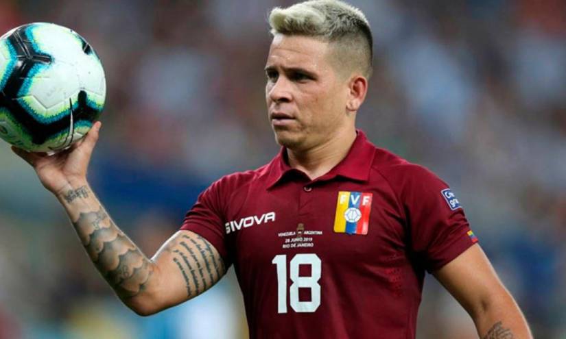 Yeferson Soteldo será baja de la Vinotinto ante Ecuador por molestias físicas