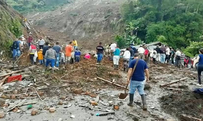 Deslave deja al menos 14 muertos en Colombia