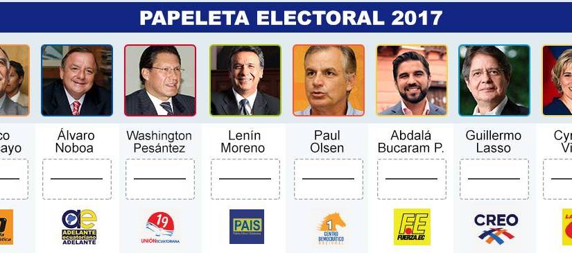 Así luce la papeleta electoral a cuatro meses de las elecciones