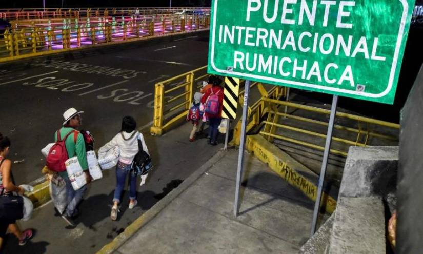 Colombia abrió desde este lunes su lado en el puente Internacional Rumichaca